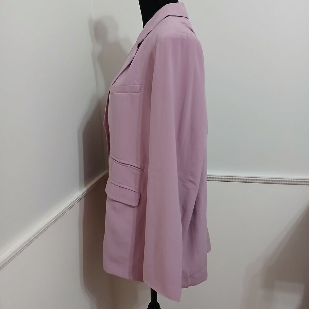 Lavender Single-Breasted Blazer Jacket - Picture 4 of 9